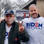 Biden Actually Delivers - Out In the Snow Today Making It Real Without Our Fingers to the Wind; Fred Rich LaRiccia and Terry McGinty canvassing in Goffstown, NH