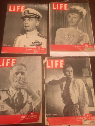 WWII era Life Magazine covers