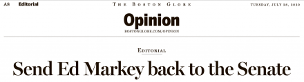 Boston Globe endorses Markey