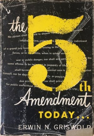Book cover: The 5th Amendment Today