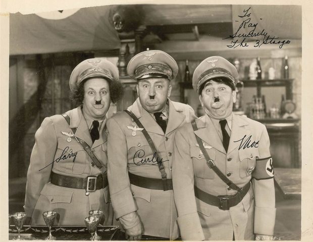 3 stooges dressed like Hitler